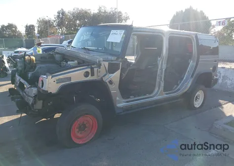 2003 Hummer H2 из США, поврежденный, VIN 5GRGN23U13H139651